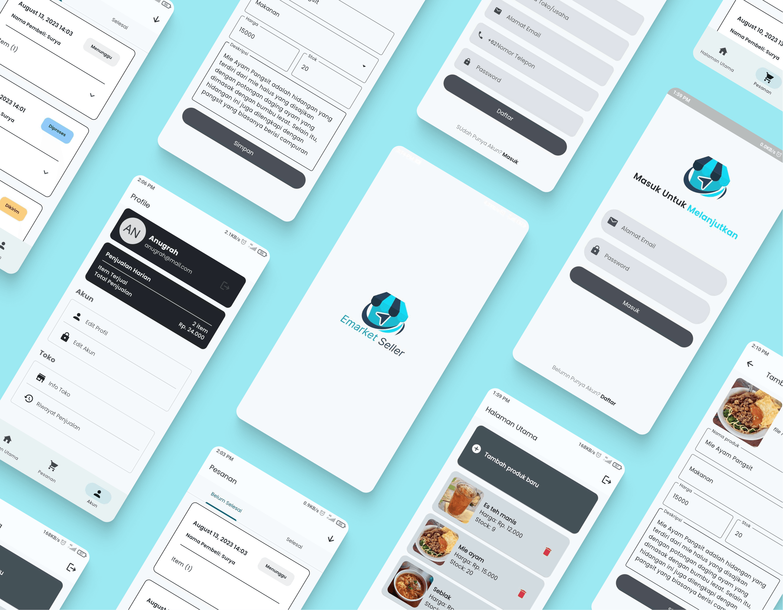 E-Market Seller Mobile Applications